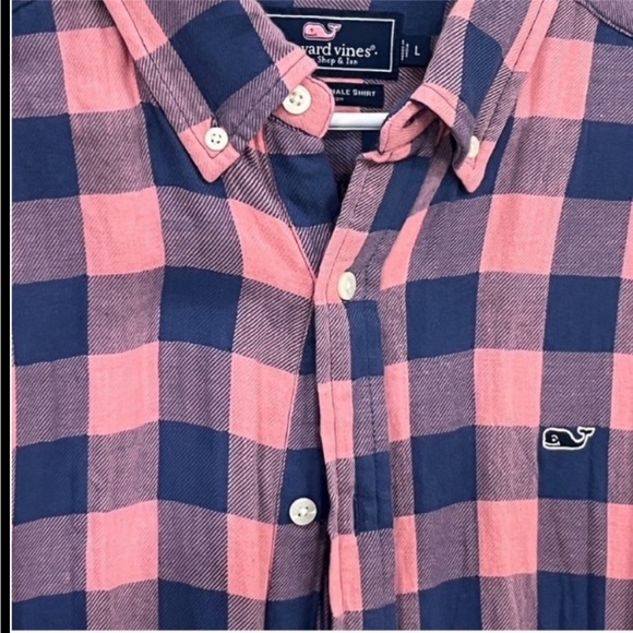 Mens Vineyard Flannel Plaid Shirt - Picture 2 of 2